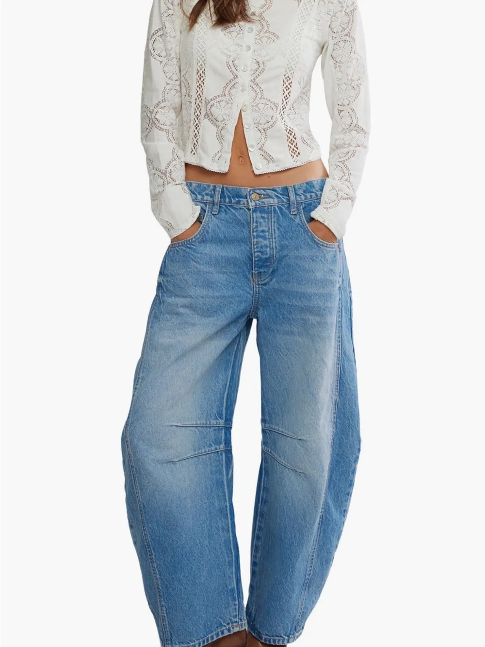 NWT… Free people barrel jeans - Picture 4 of 14